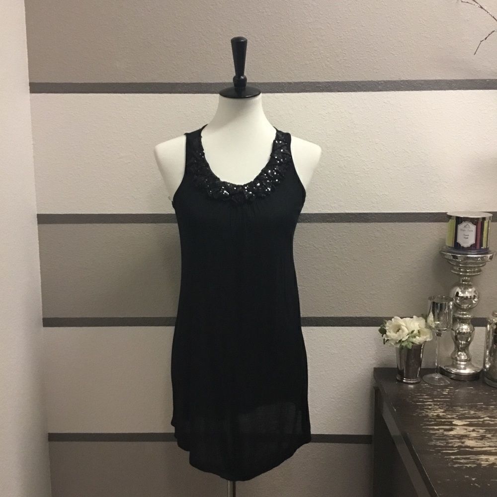 Kische Sequin Collar Tank Top